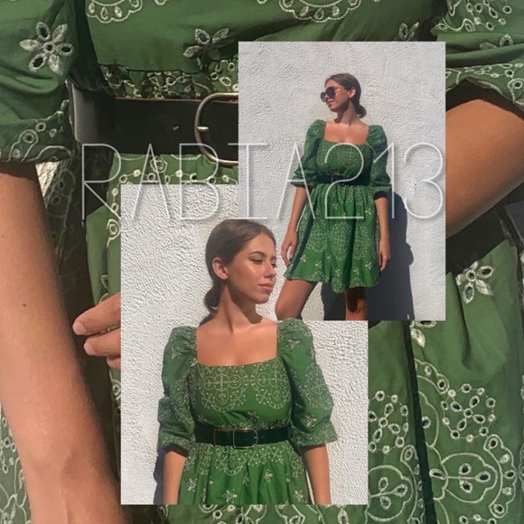 LAST 1🔥HOST PICK🔥ZARA OPENWORK EMBROIDERED DRESS - Picture 4 of 16